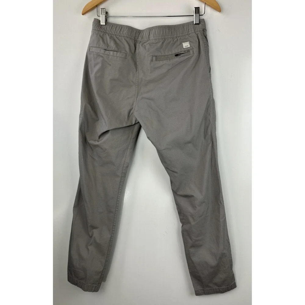 Vuori Climber Ripstop Pants Drawstring Stretch Elastic Waist Gray Tan Small - Picture 9 of 13